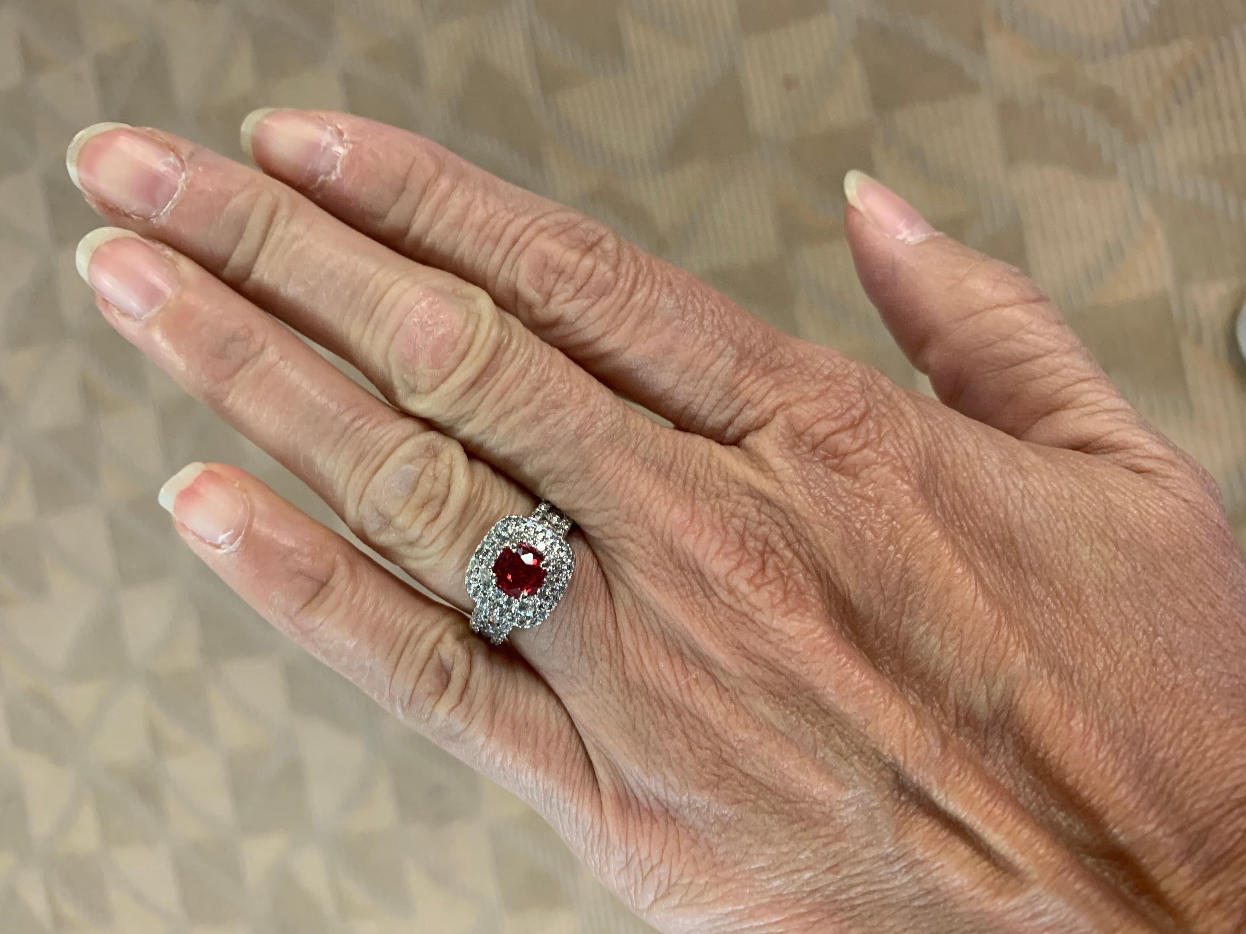 Women's 14K Jedi Red Spinel and Diamond Ring