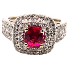 14K Jedi Red Spinel and Diamond Ring