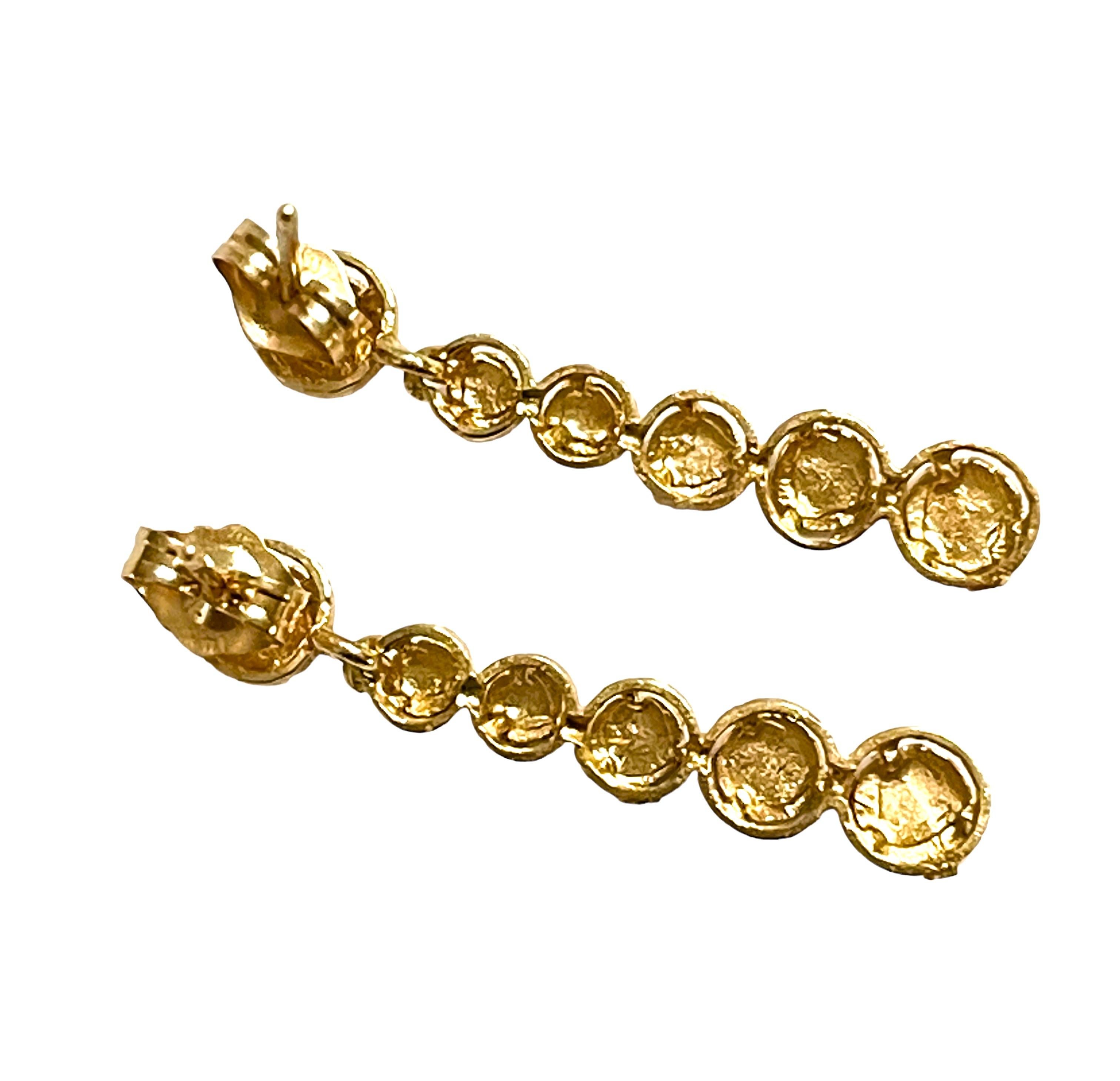 14k Laser Cut Gelbgold-Ohrhänger 3