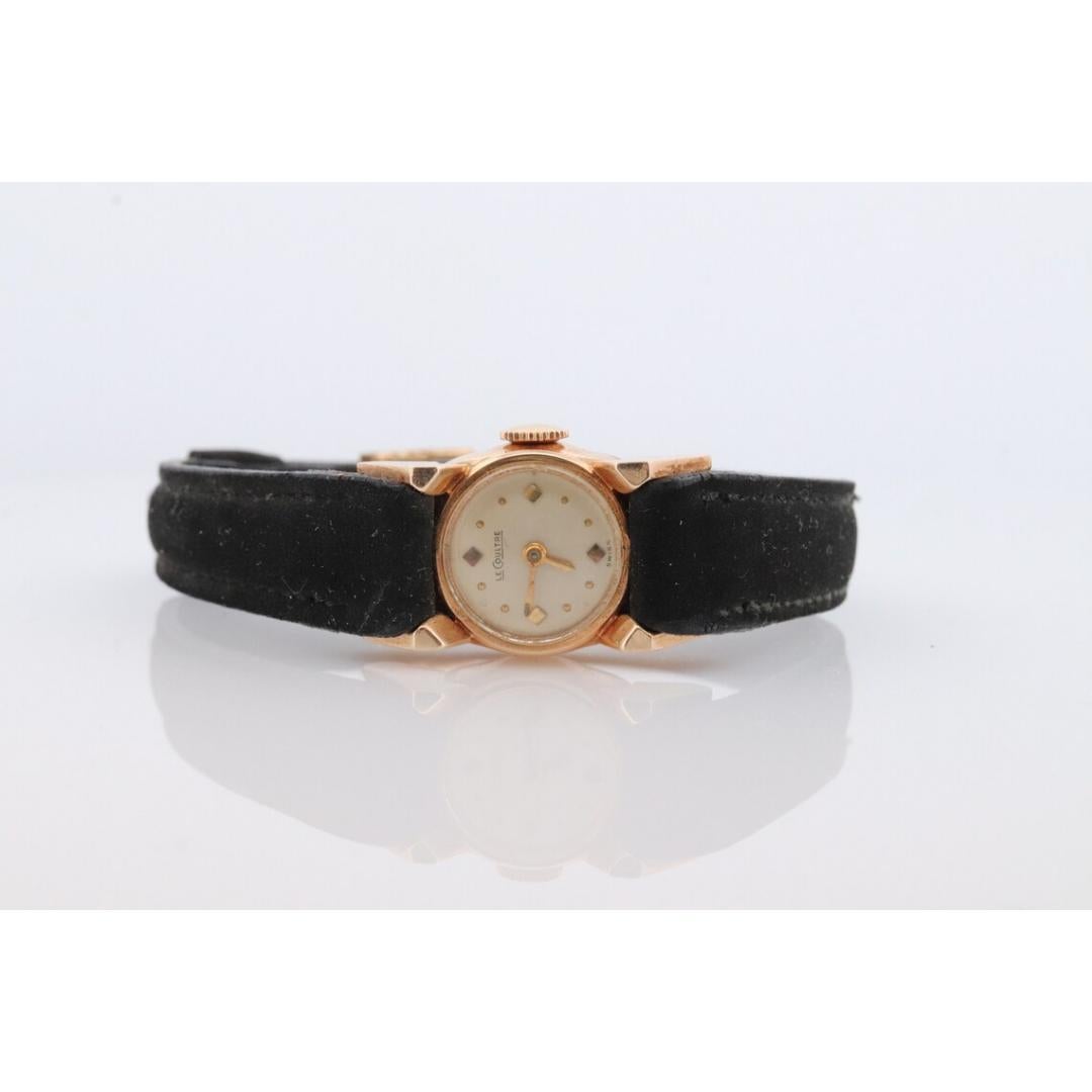 Women's 14k Le Coultre Swiss Mechanical watch. 14k LeCoultre Ladies Womens Wristwatch. For Sale