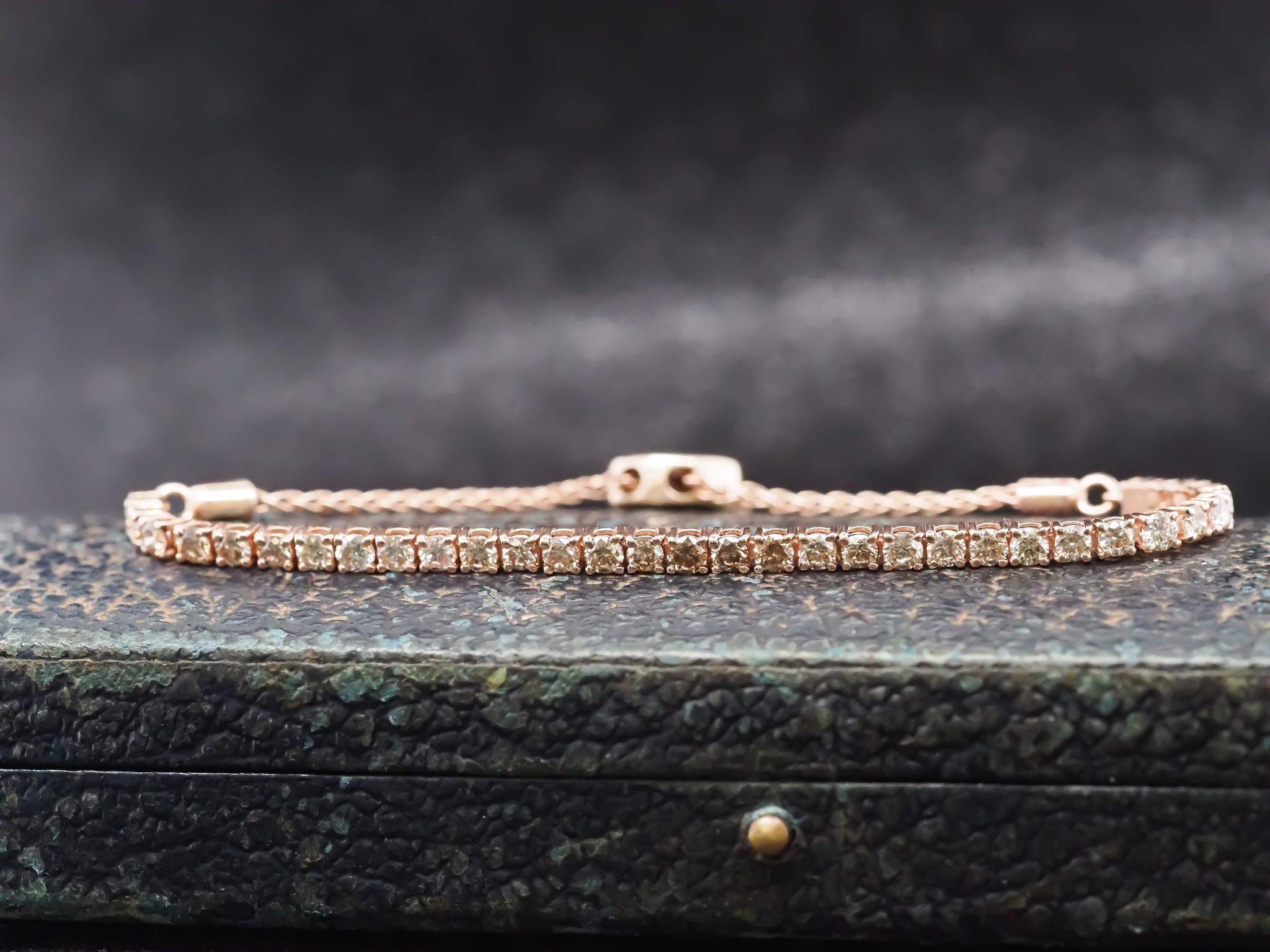 Donna Bracciale BOLO con diamanti e cioccolato LeVian 14K in vendita