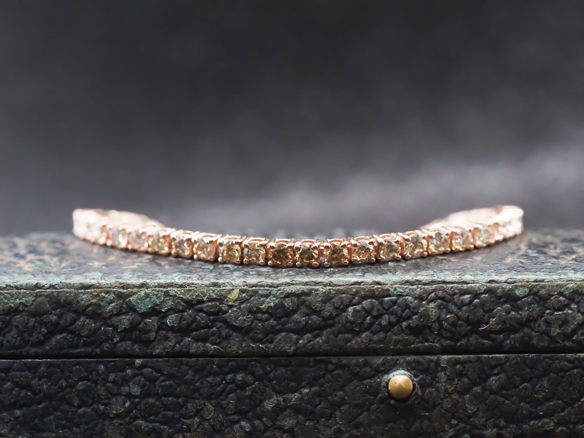 Bracciale BOLO con diamanti e cioccolato LeVian 14K in vendita 1