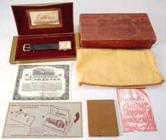 14k Longines Tank Watch. 1960s LONGINES Mens Wristwatch Manual Windup