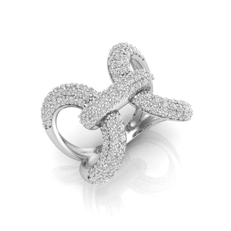 The Most Prominent Piece of Fashion: You'll find everything you're seeking in this stunning piece of art. The two rings are connected by a single embossed strap, making it unique. You can wear this ring as a symbol of a long and happy relationship