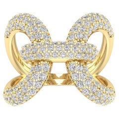 Bague Papillon 14K Luxe avec diamant