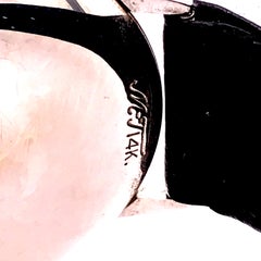 14 Karat Mathey-Tissot Vintage Wind-Up Movement Men's Watch White Gold