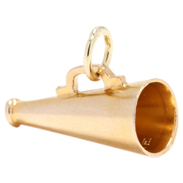 14K Megaphone Charm at 1stDibs