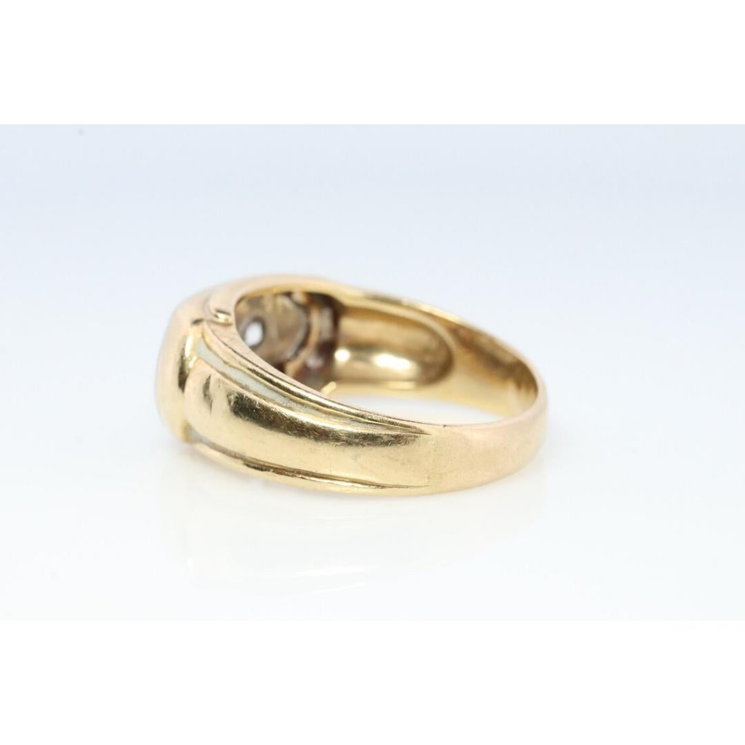 Bague pour hommes Twin XXX DIAMOND en or blanc 14k Signet lourd double diamant double en or blanc 14k Bon état - En vente à Port Charlotte, FL