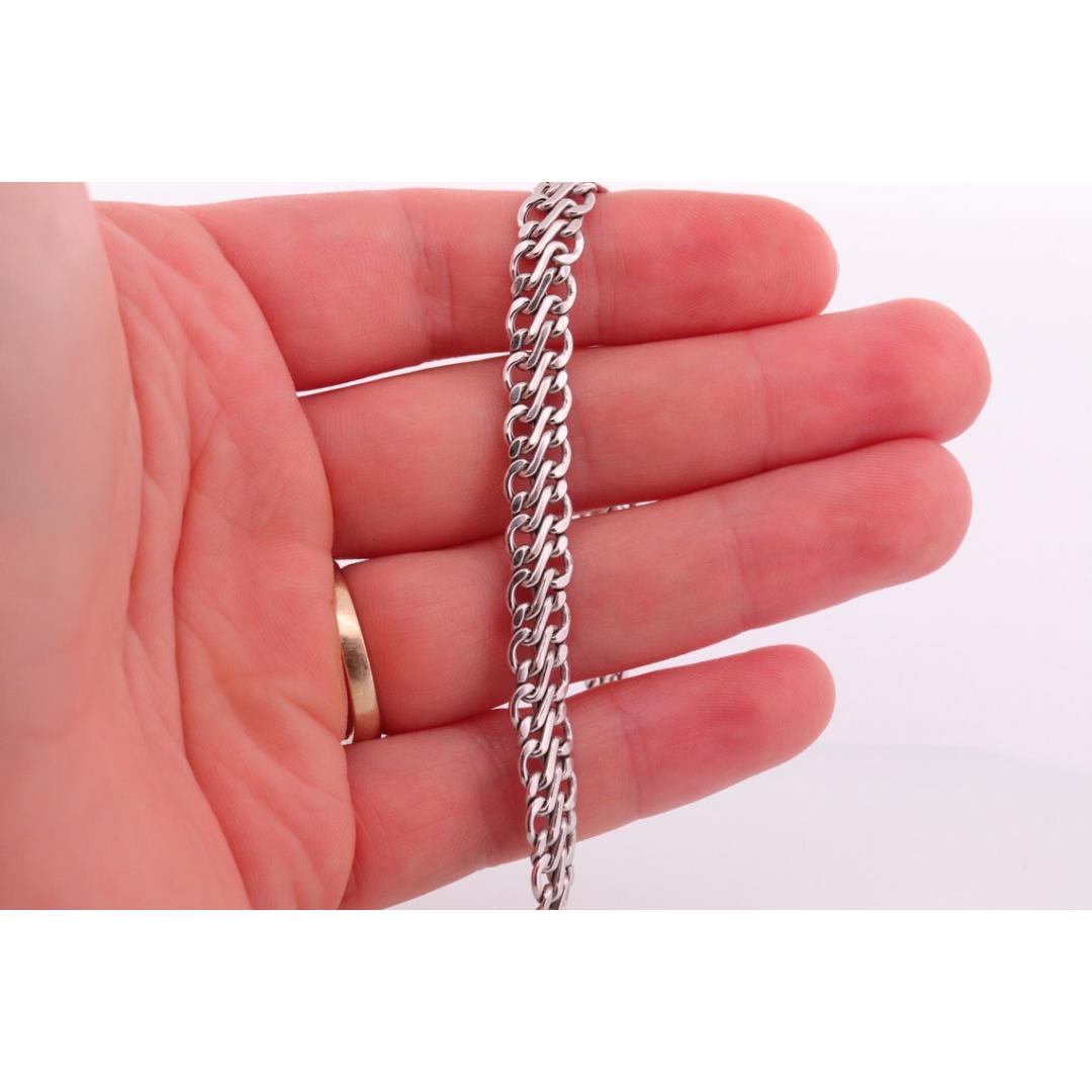 14k MILOR Double link Kettenarmband. 14k S Spezialität Gliederarmband ITALY. Damen