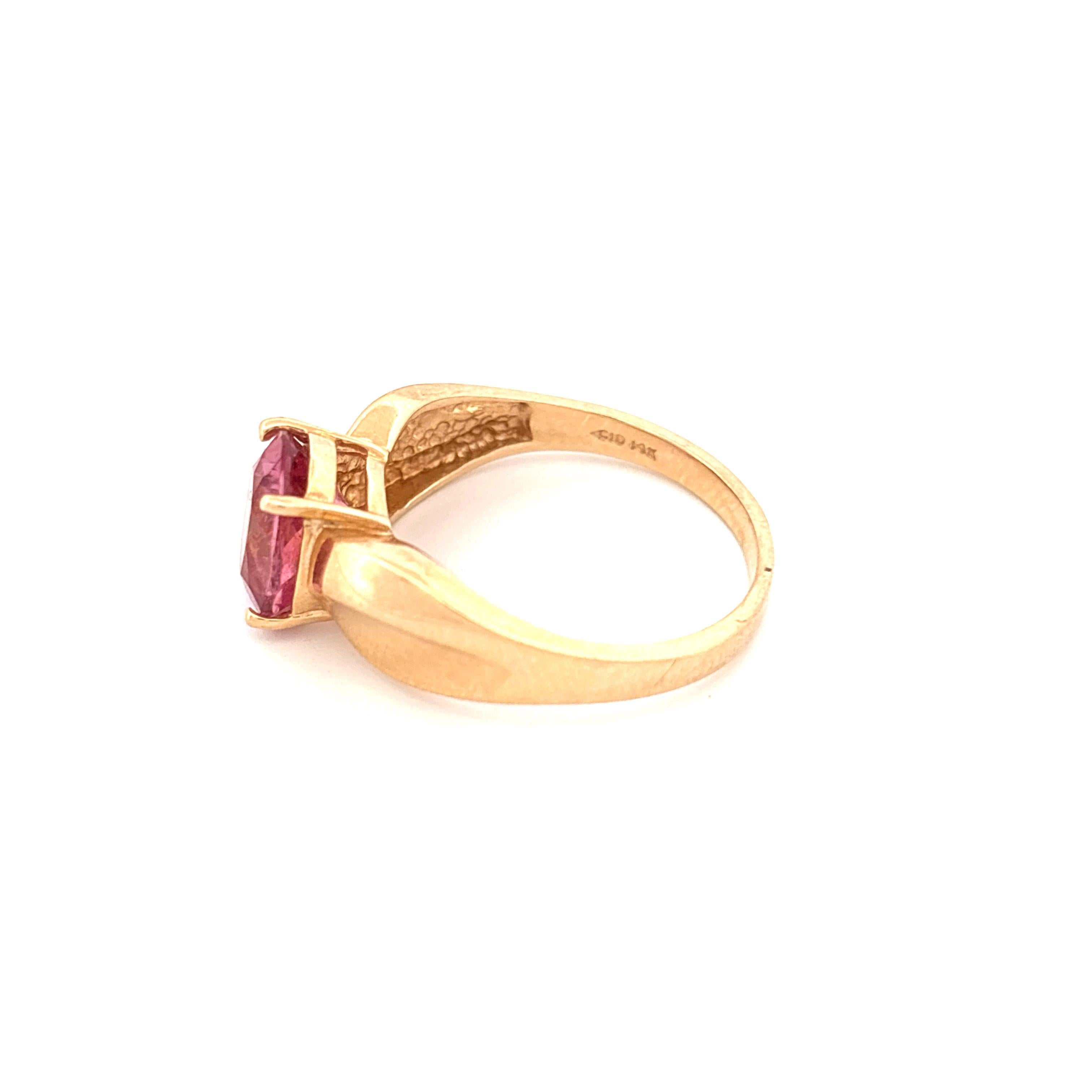 14k Morganite Ring - image 2
