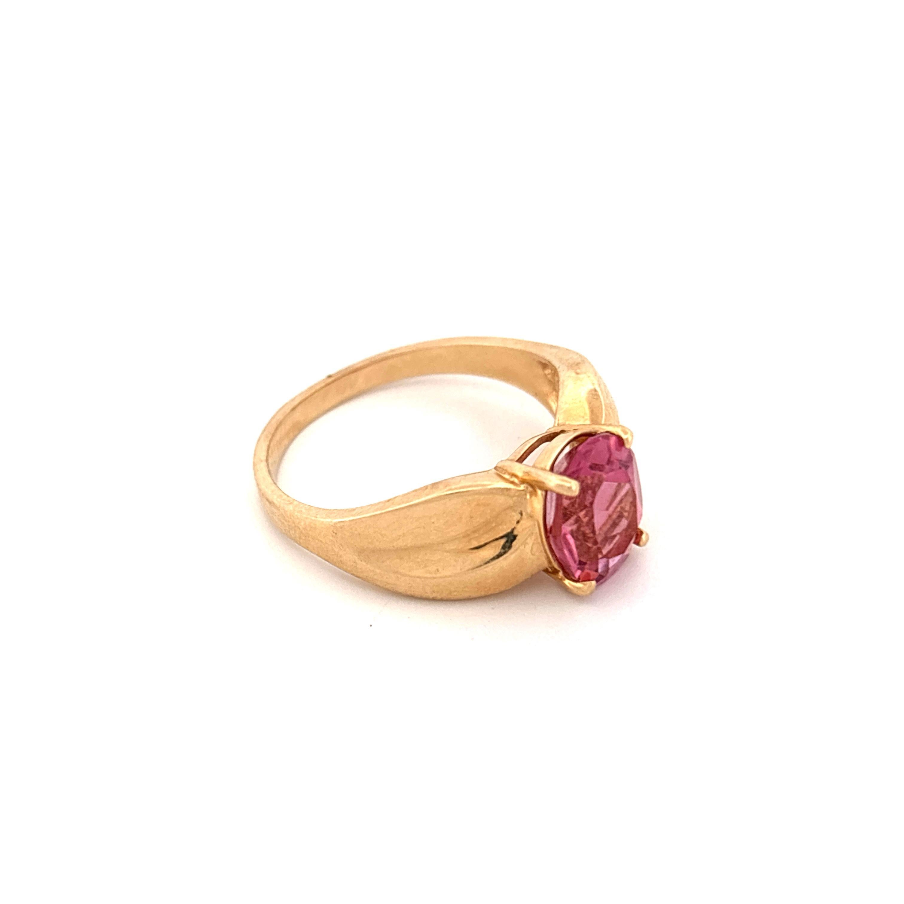 14k Morganite Ring - image 3