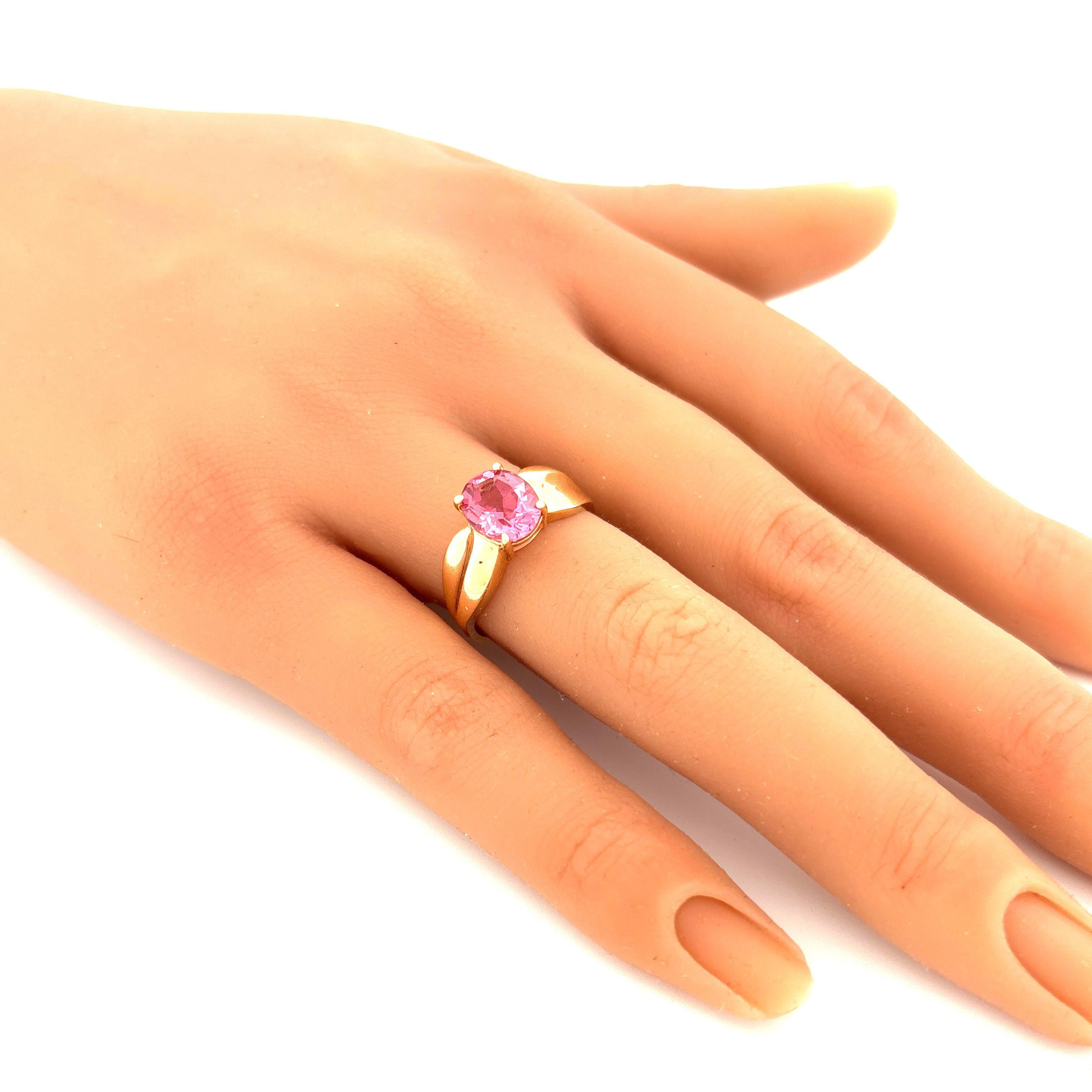 14k Morganite Ring - image 4