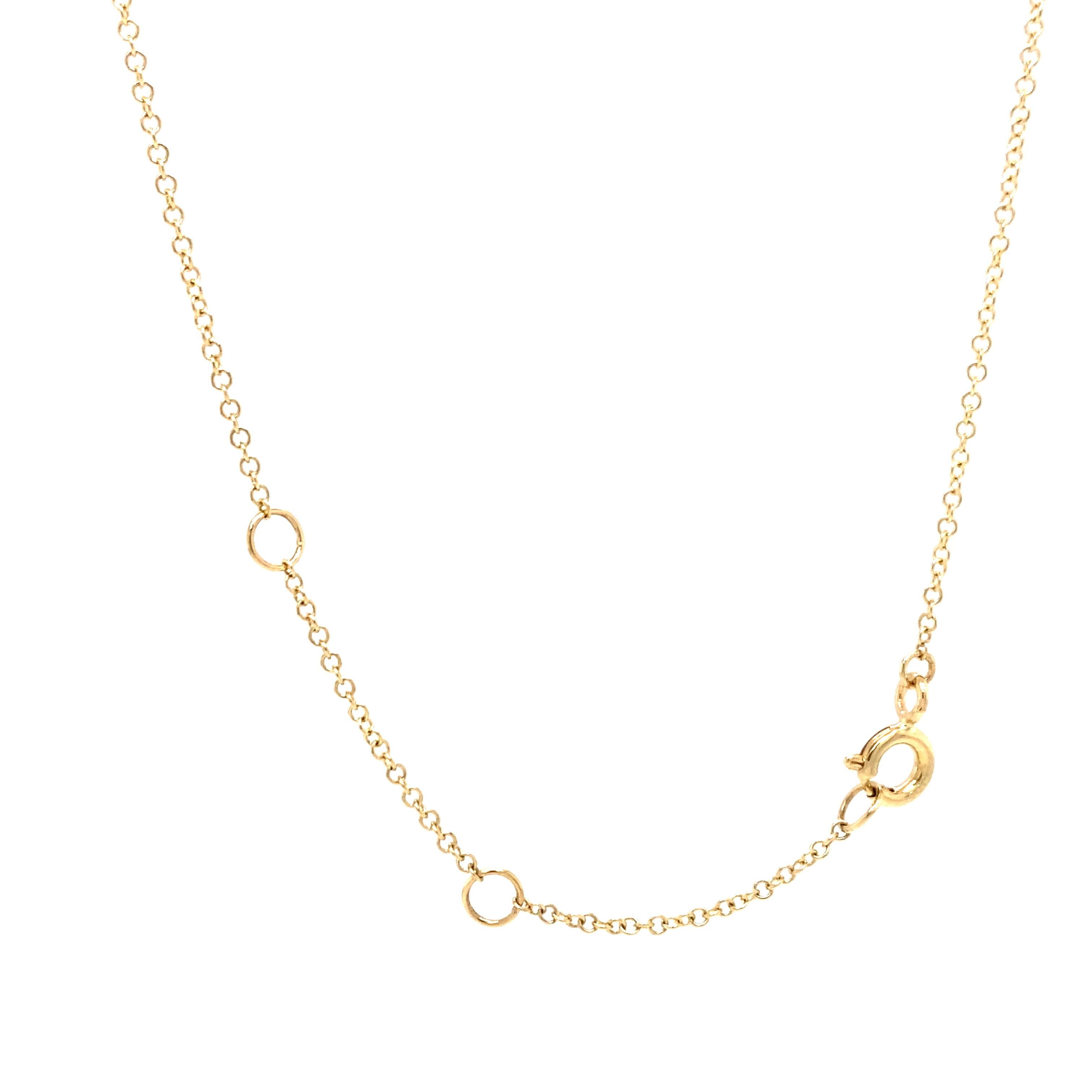 14k Perlmutt-Diamant-Herz-Anhänger-Halskette Gelbgold im Angebot 1