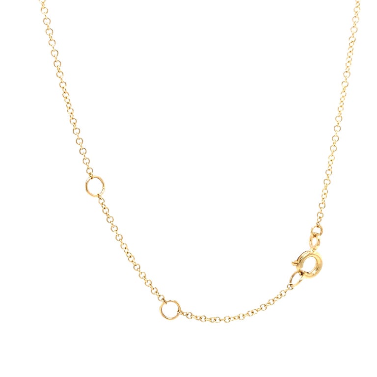 14K Mother of Pearl Diamond Heart Pendant Necklace Yellow Gold For Sale ...