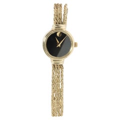 14k MOVADO Uhr. 14k Gelbgold Damen Movado Seil-Armbanduhr D43 Armbanduhr