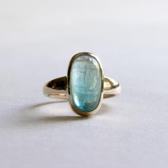 14K Ombre 6.83 Carat Tourmaline Ring