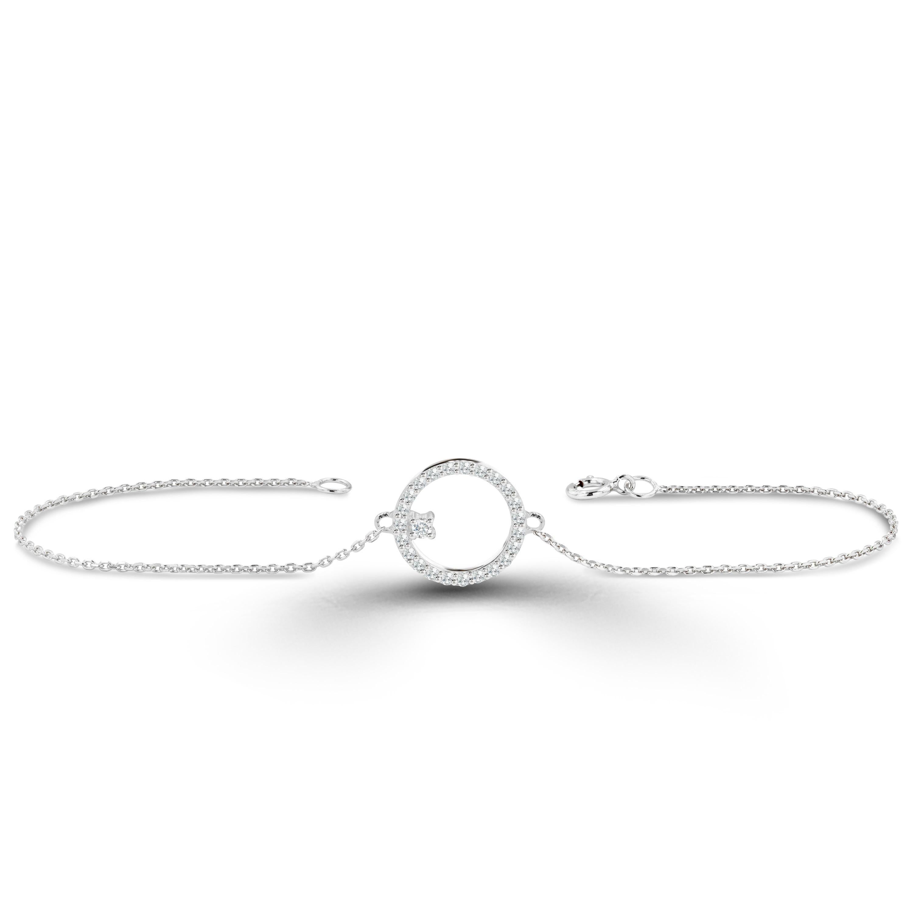 minimalist diamond bracelet