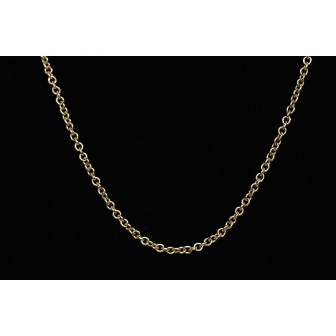 Collier de diamants à cœur ouvert 14k. Collier à cœur suspendu. en vente 3