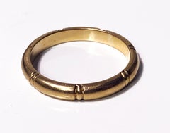 14K Orange Blossom Gentleman's Wedding Band C.1930
