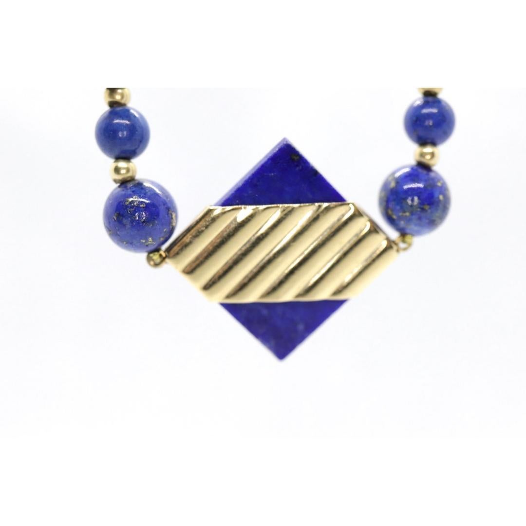Collier et bracelet Peter Brams PBD en onyx et lapis-lazuli 14 carats Onyx Lapis en vente 5