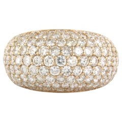 Anillo de oro rosa de 14k engastado con un diamante talla brillante de hasta 3,84 ct 8,6 gramos