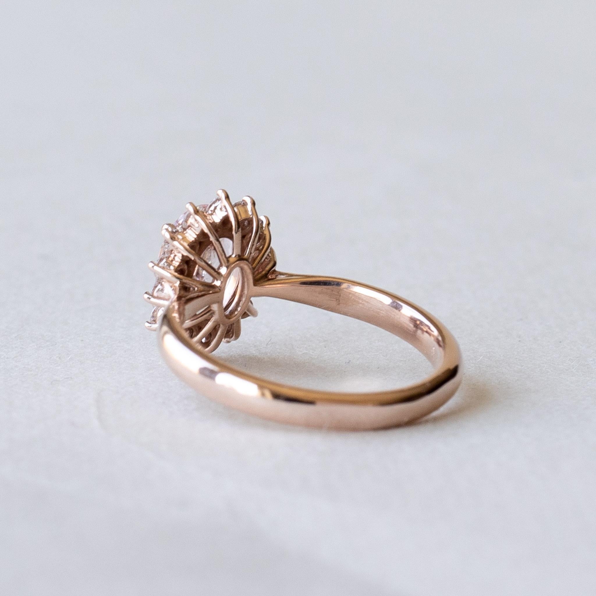 For Sale:  14K Pink Morganite Ring 4