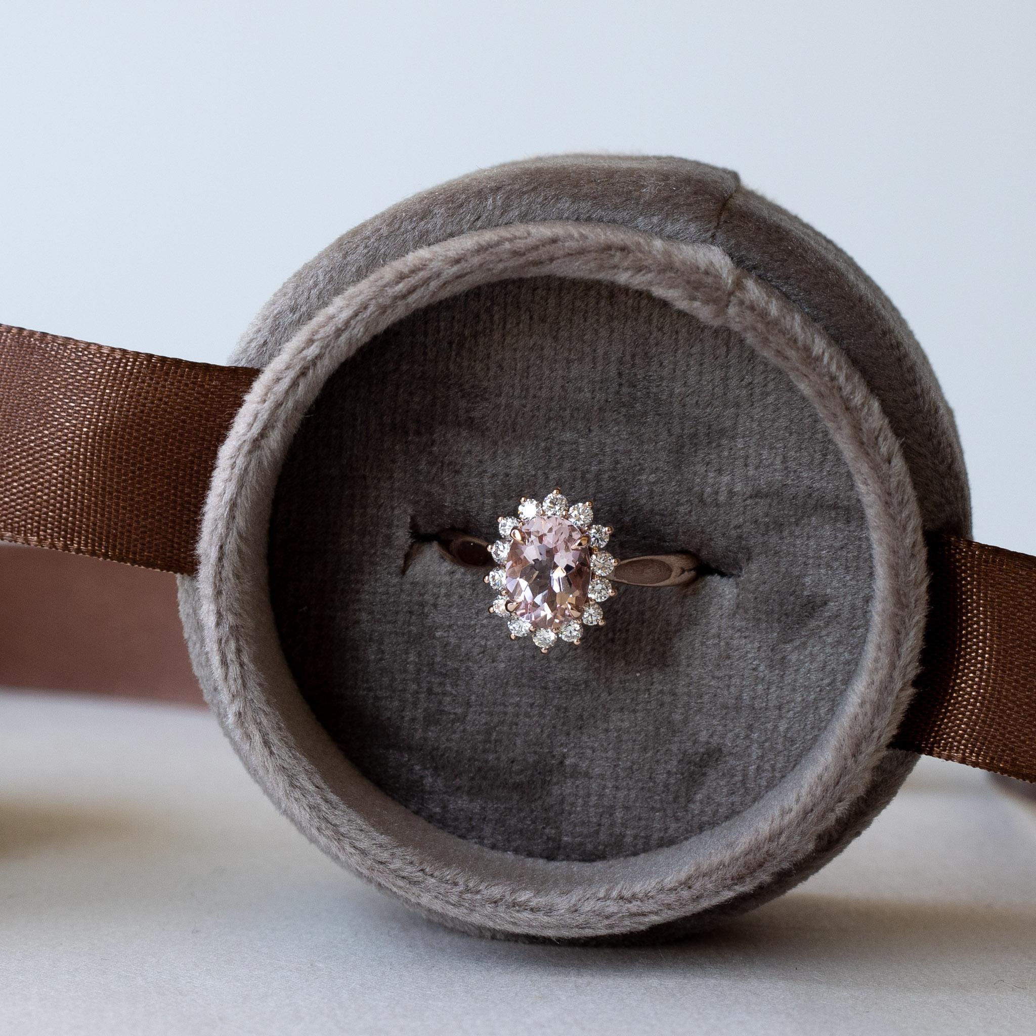 For Sale:  14K Pink Morganite Ring 6