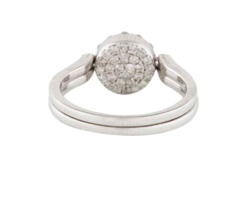 Round Cut 14k Reversible Diamond Ring For Sale