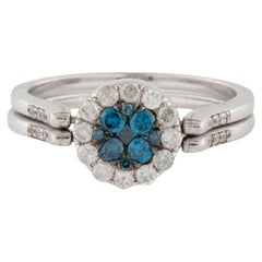 Anillo de Diamantes Reversible 14k