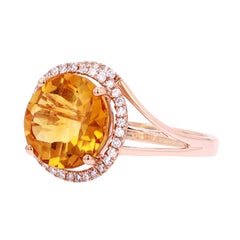 14K RG EFFY Citrine Ring