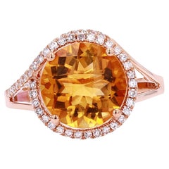 14K RG EFFY Citrine Ring