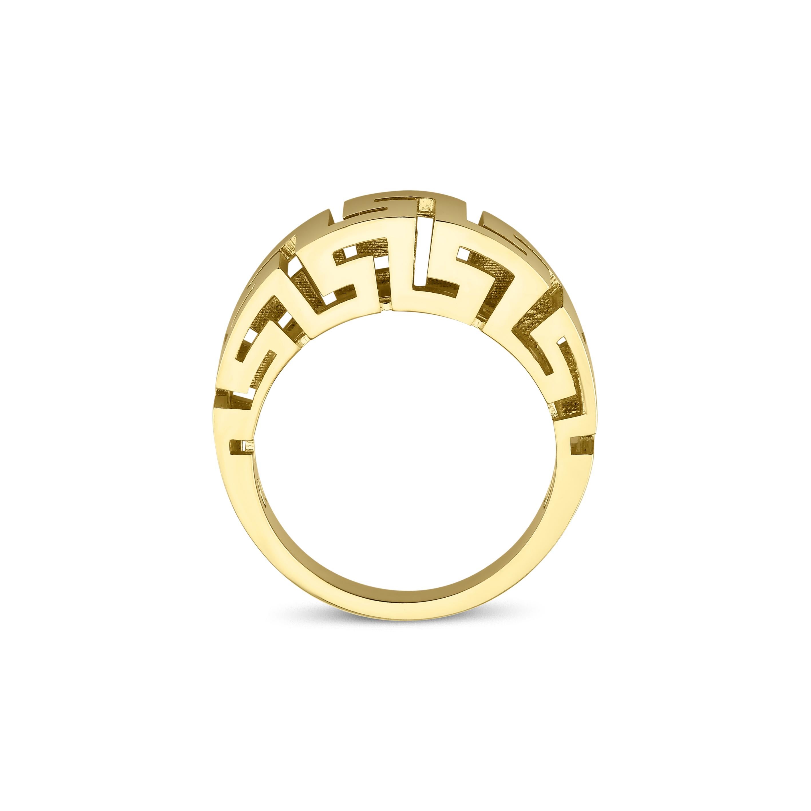 For Sale:  14K Ring , Greek Motifed 2