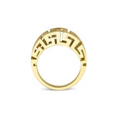 14K Ring , Greek Motifed