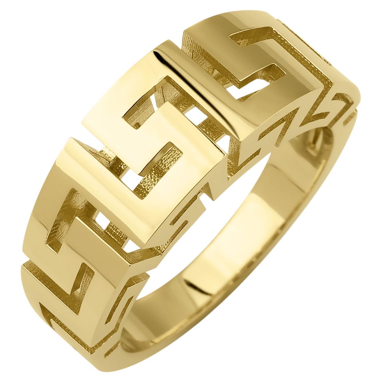 For Sale:  14K Ring , Greek Motifed
