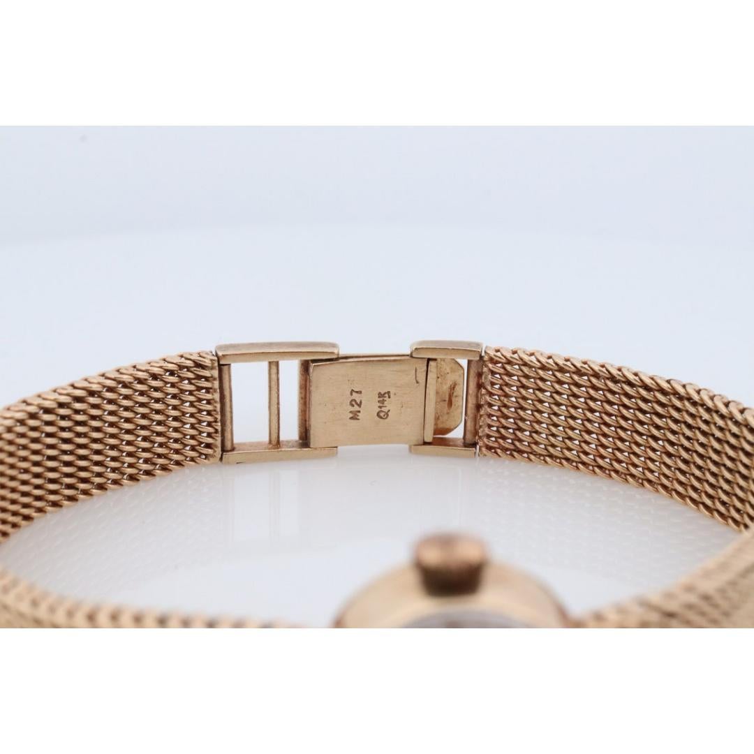 14k Rolex Damen-Cocktailuhr. 14k Orchidee Rolex mit Gelbgoldarmband. 4