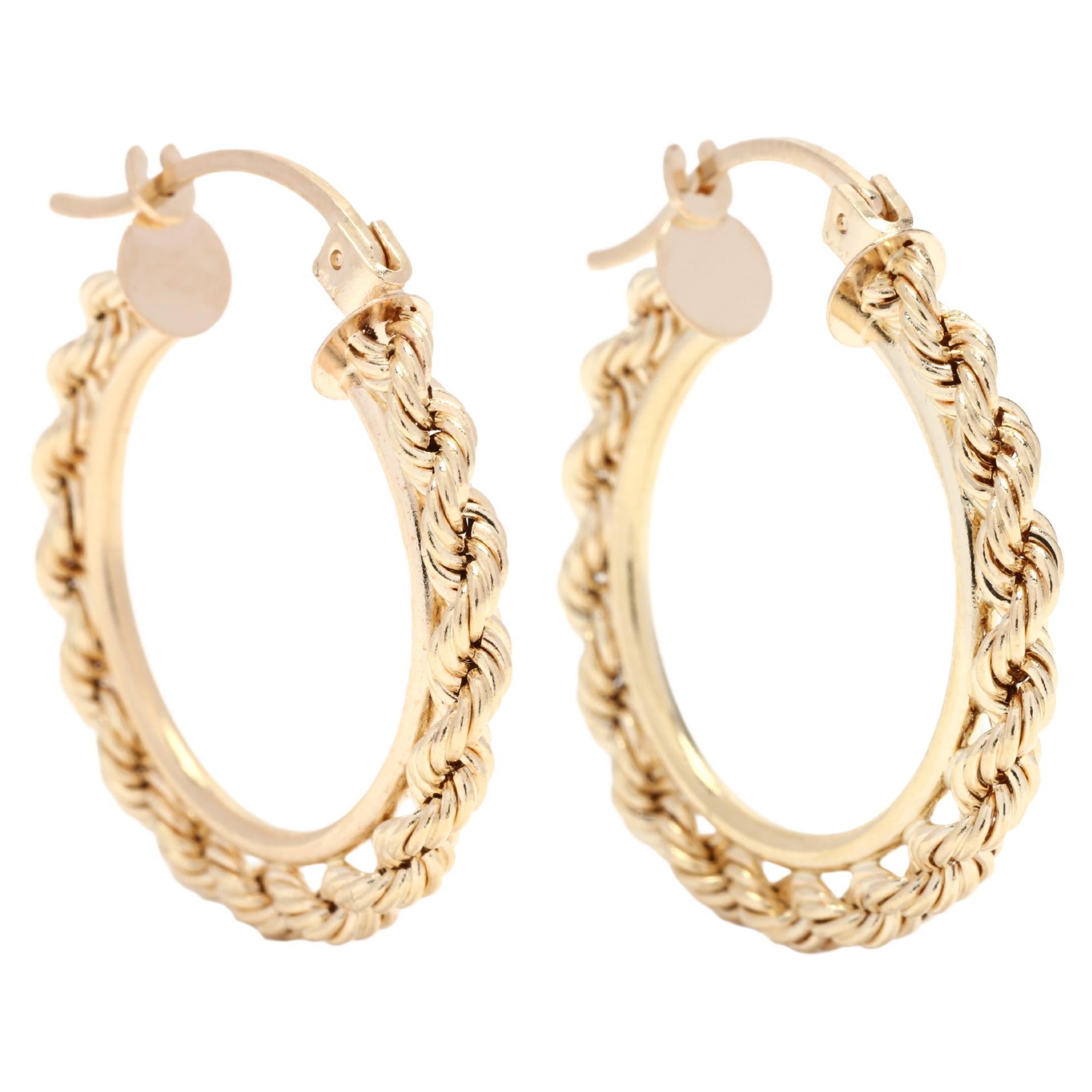 2 Big Gold Plated Creole Hoop Earrings – Diamond Bamboo Pattern, Retro Gypsy Style, Statement Hoops 6 thumbnail image