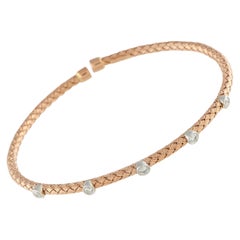 14K Rose and White Gold 0.52ct Diamond Bracelet MF08-111325