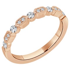 14K Rose Gold 0.30ct Diamond Ring for Her