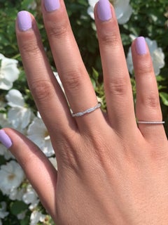 14K Rose Gold 0.30ct Diamond Twist Band for Her