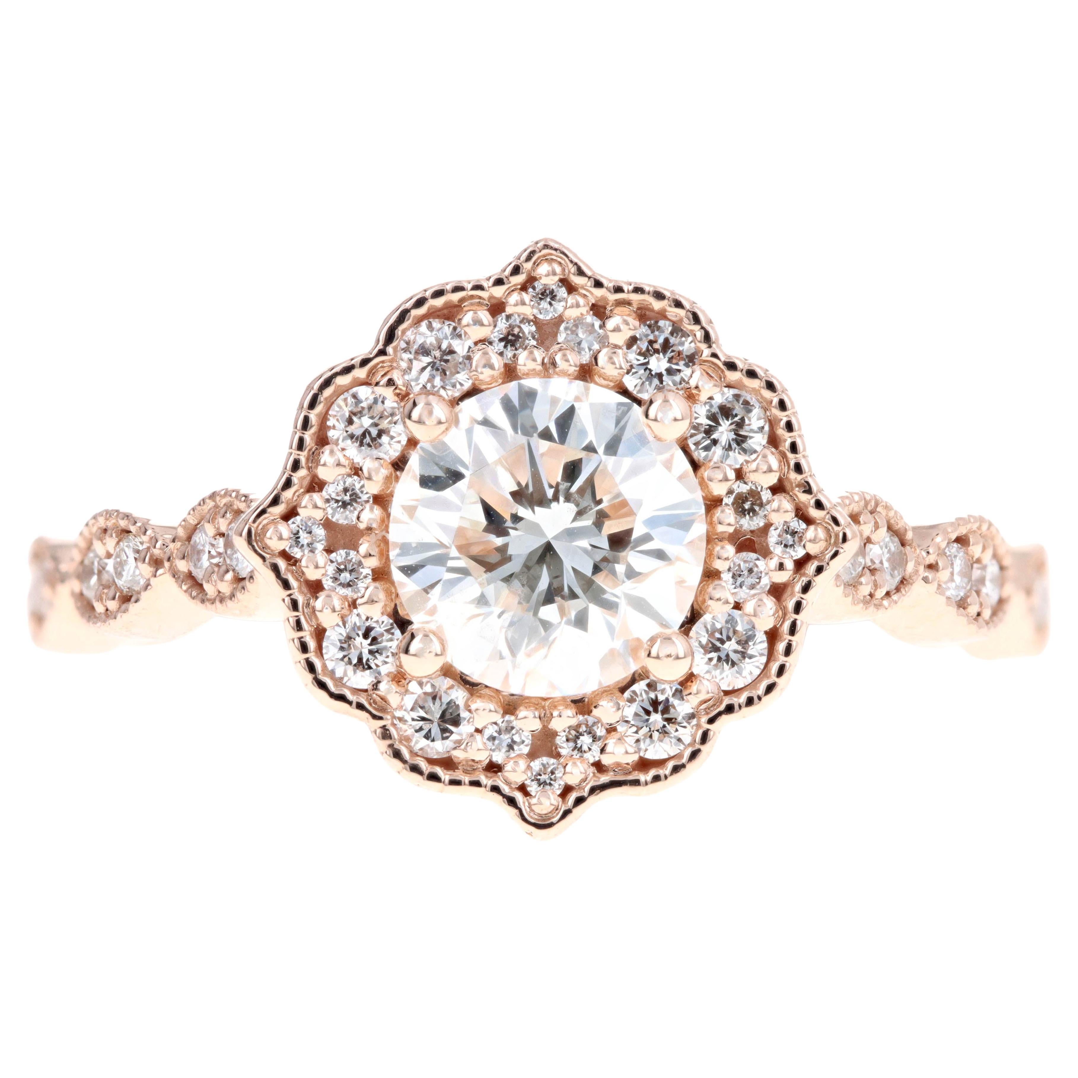 Tw Womens Jewellery Rings Diamond Ring in Metallic Monary 14k 1.02 Ct 