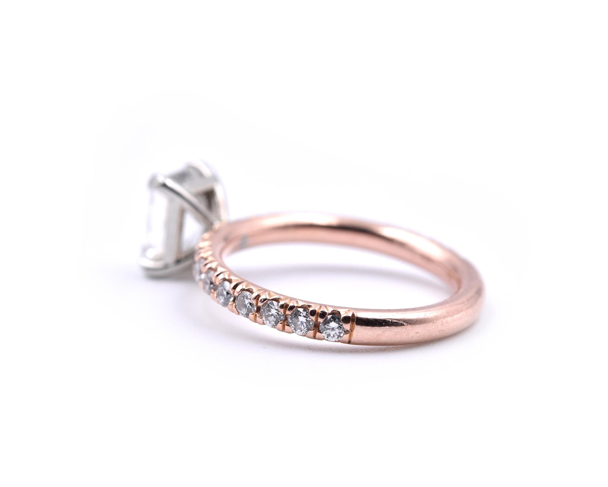 rose gold engagement rings sale