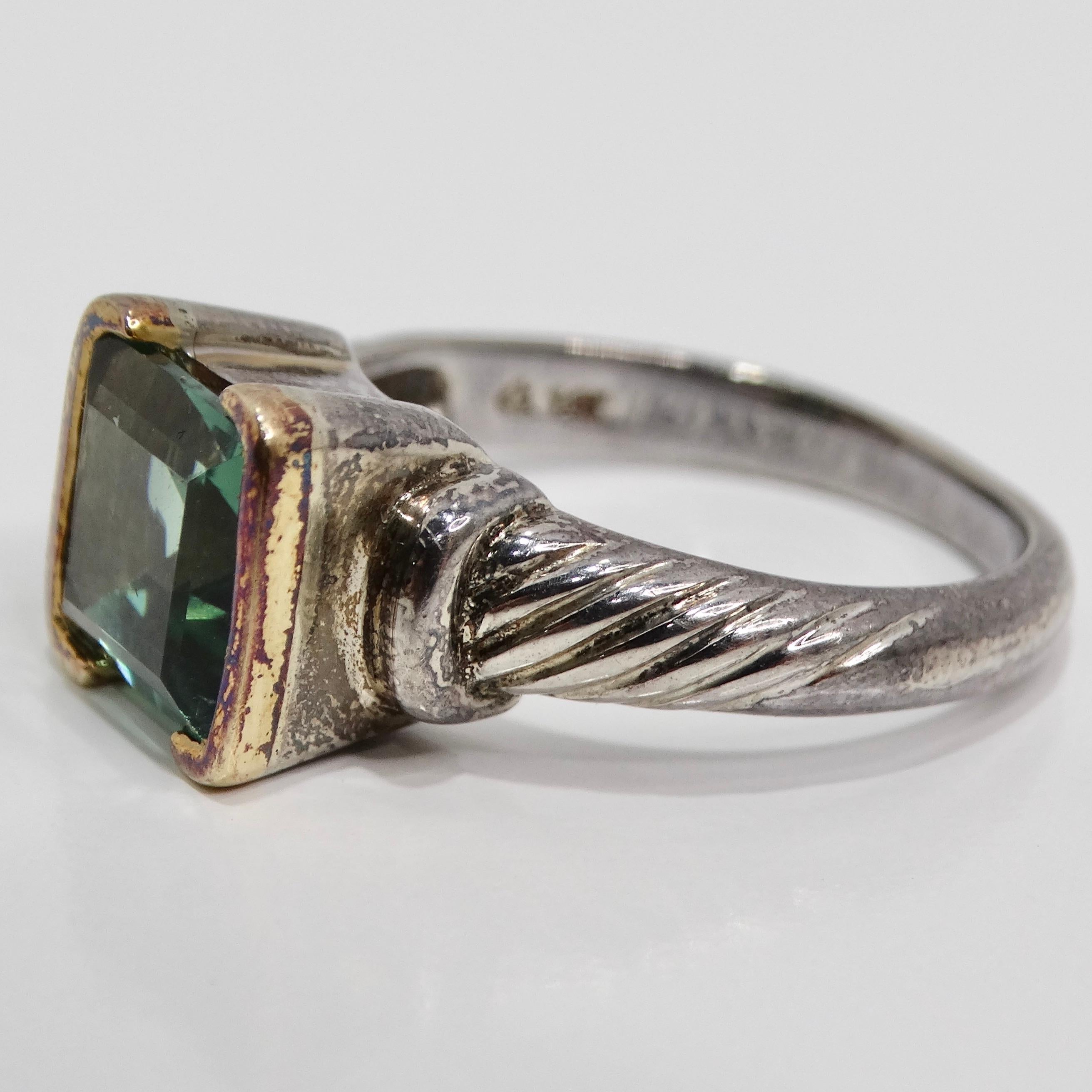 14K Rose Gold 1970s Tourmaline Ring For Sale 1