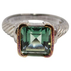 14K Rose Gold 1970s Tourmaline Ring