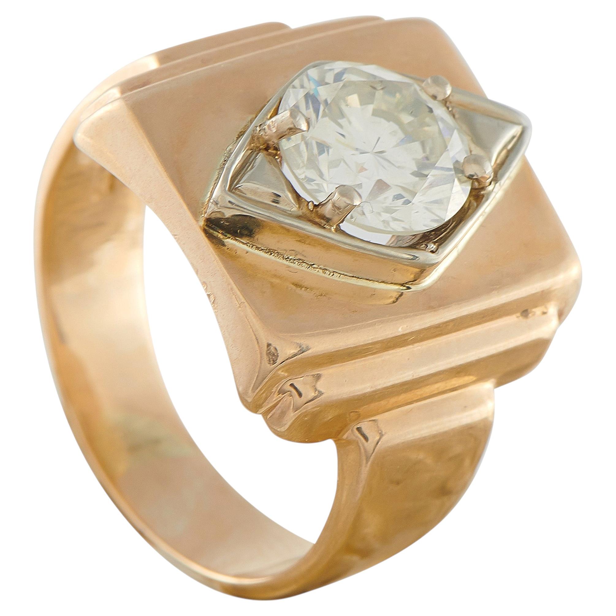 Anello in oro rosa 14K con 2,02 carati di diamanti MF42-030326