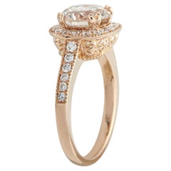 14K Rose Gold 2.28ct Diamond Ring MF02-050726