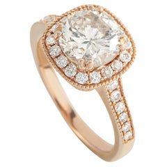 14K Rose Gold 2.28ct Diamond Ring MF02-050726