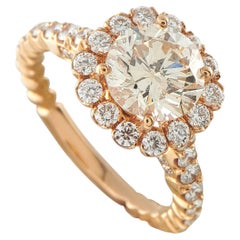 Ring aus 14-karätigem Roségold mit einem Diamanten von 2,86 Karat, Art.-Nr. MF32-070125