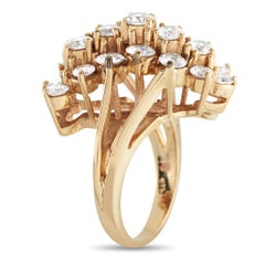 14K Rose Gold 3.85ct Diamond Ring MF05-021926