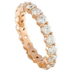 14K Rose Gold 4.40ct Diamond Eternity Band Ring MF24-043026