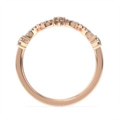 14K Rose Gold Agnes Diamond Ring '1/16 Ct. tw'